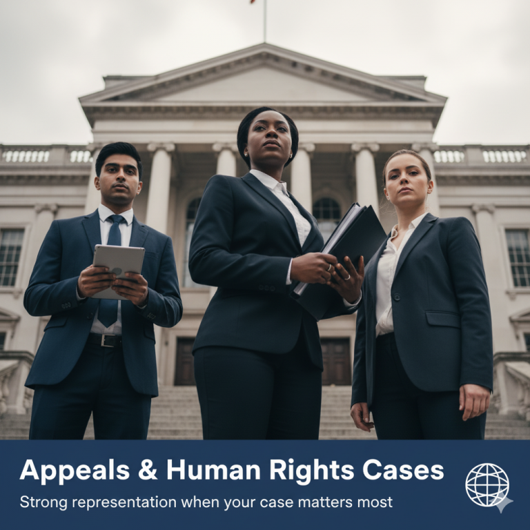 appeals & human rights cases – strong representation when your case matters most